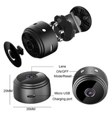 VIRTUALBAZAAR- A9 MINI CAMERA WIFI 1080P HD