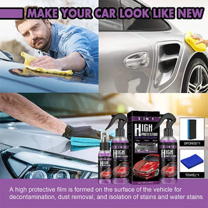 VIRTUALBAZAAR-PREMIUM 3 IN 1 QUICK HIGH PROTECTION CAR COATING SPRAY