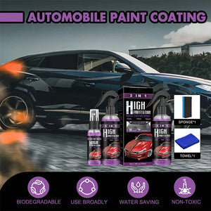 VIRTUALBAZAAR-PREMIUM 3 IN 1 QUICK HIGH PROTECTION CAR COATING SPRAY