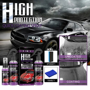 VIRTUALBAZAAR-PREMIUM 3 IN 1 QUICK HIGH PROTECTION CAR COATING SPRAY